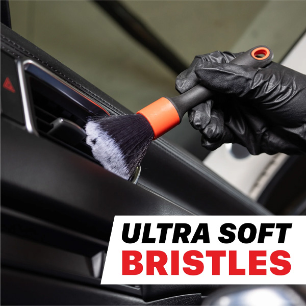 Maxshine 704625 Ever So Soft (ESS) Car Detailing Brushes – Ultra-Soft 612 Nylon Interior Cleaning Brushes for Dashboards, Vents & Trim