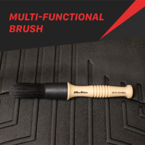 Maxshine 704628 Car Wheel and Tire Brush – Heavy-Duty Exterior Detailing Brush with Stiff Bristles