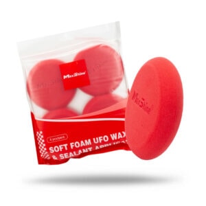 Maxshine Soft Foam UFO Wax Applicator for car detailing and sealant application.