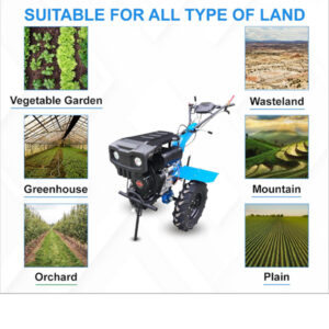 Elco GZ1100KE Power Tiller 14HP Diesel – Heavy-Duty Gear Drive Cultivator