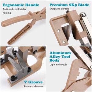 SAKR Building Materials grafting tool with ergonomic handle, premium SK5 blade, aluminum alloy body,.