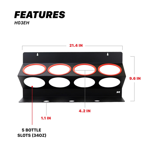 Maxshine H03EH Spray Bottle Racks | 34oz Bottle Holder