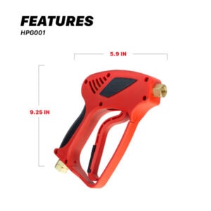 SAKR Building Materials pressure washer gun, Maxshine HPG001 model for cleaning tools and equipment.