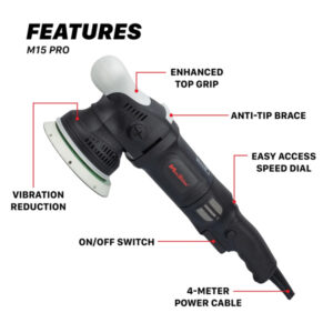 Maxshine M15 PRO Dual Action Orbital Polisher (5" Plate, 15mm Throw, 1000W)