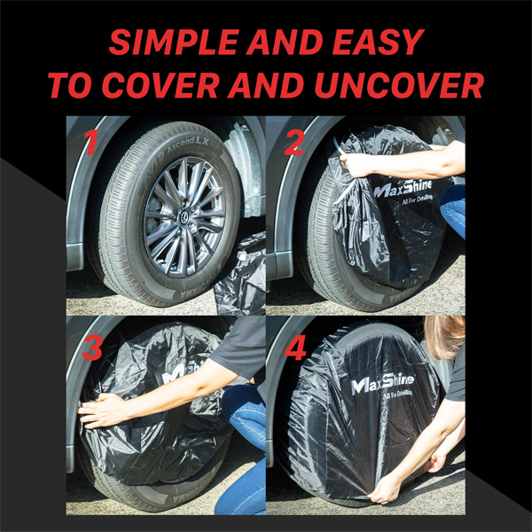 Maxshine WLC01 Wheel Cover - 4 Pack