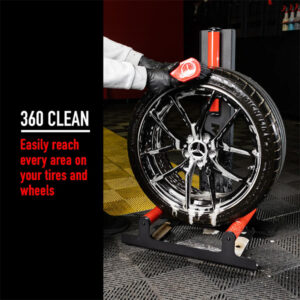 Maxshine WS01 wheel stand tire roller for car detailing and maintenance.