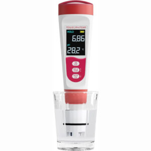 4-in-1 Digital pH Meter Pen – pH, EC, TDS & Temperature Tester Waterproof (IP67)