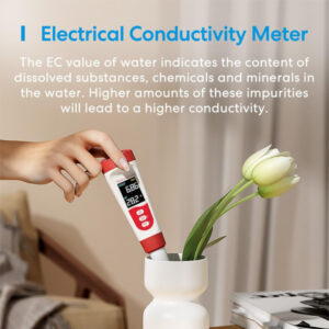 4-in-1 Digital pH Meter Pen – pH, EC, TDS & Temperature Tester Waterproof (IP67)