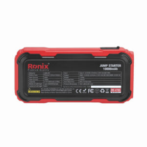 Ronix RH-4765 Jump Starter 10000mAh – Portable Car Battery Booster & Power Bank