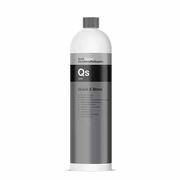 Quick & Shine surface cleaner bottle for building maintenance and cleaning.