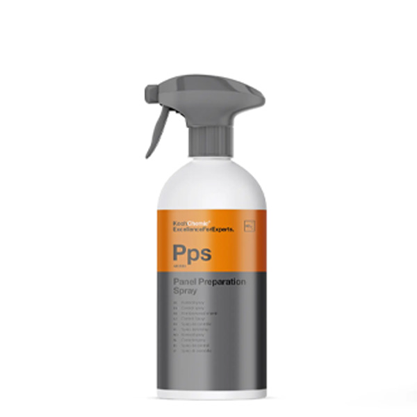 Koch Chemie Panel Preparation Spray removes polishing oils, waxes and residue to prepare paint for ceramic coatings, sealants and waxes.