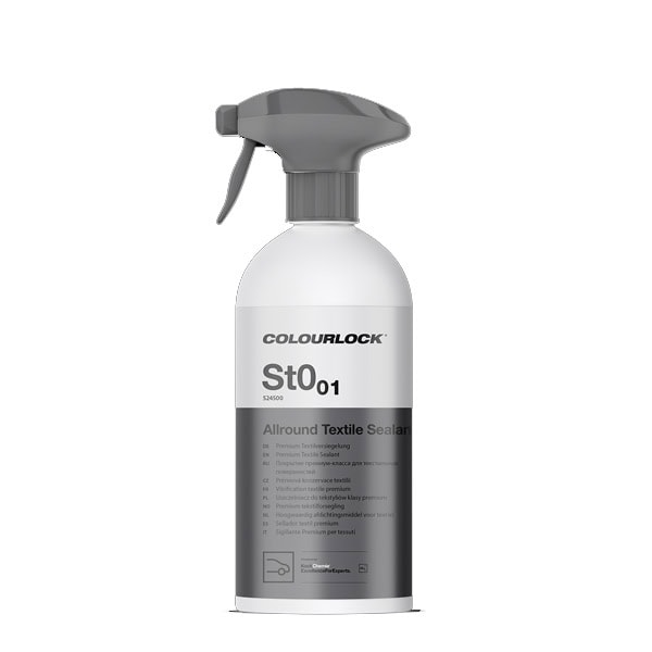 Professional textile spray sealant for building and construction projects.