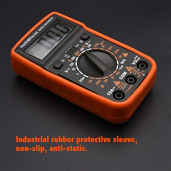 Harden 661002 Digital Multimeter – LCD Electrical Tester with Backlight & Data Hold