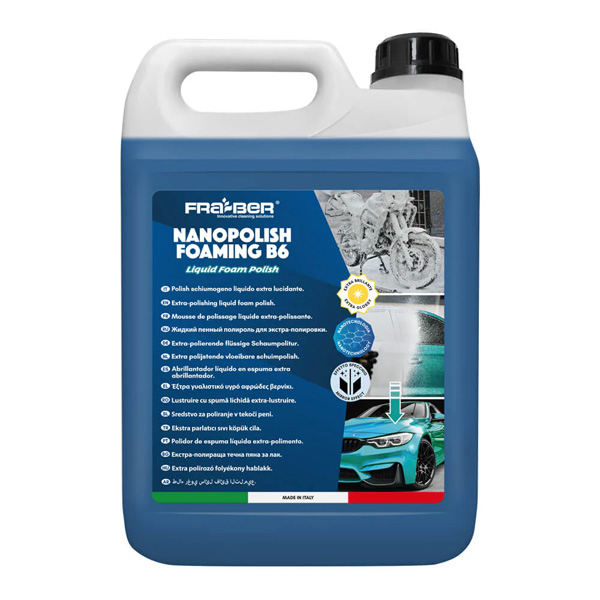 FRA-BER Nanopolish Foaming B6 – Nanotechnology Car Shampoo & Polish with Protective Coating