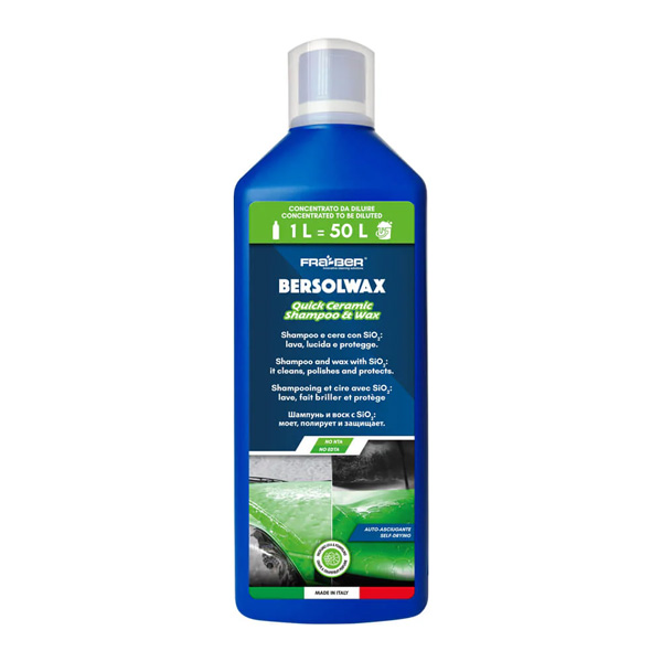 FRA-BER 701003 Bersolwax Ceramic Car Shampoo – Wash, Wax & Protect with SiO₂ Technology