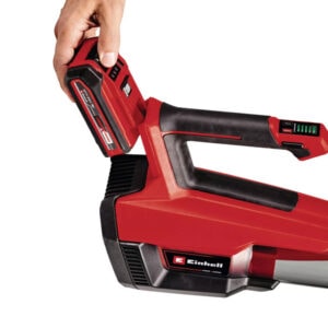 Cordless nail gun with rechargeable battery for efficient building projects.