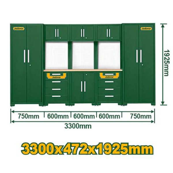 Jadever JDCS3A08 Heavy Duty Modular Garage Cabinets – 8-Piece Storage System