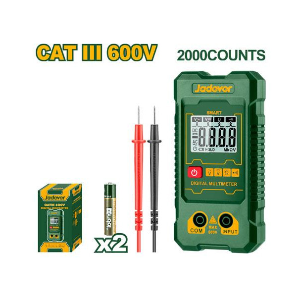 Jadever JDDM1501 Digital Multimeter – True RMS Auto Range Smart Multimeter