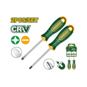 Jadever JDSS1302 2-Piece Screwdriver Set – CR-V Steel Slotted & Phillips Screwdrivers