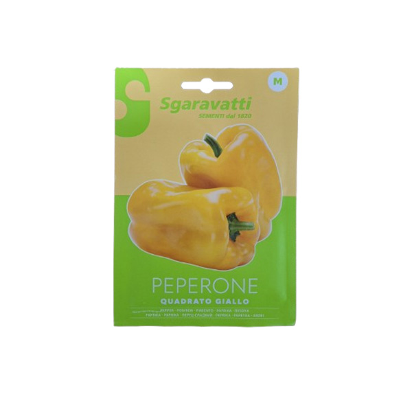 Sgaravatti PEP004 Quadrato d'Asti Yellow Pepper Seeds – Large Sweet Yellow Bell Pepper