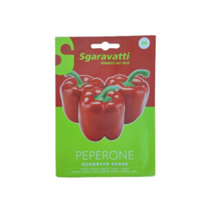 Sgaravatti PEP005 Quadrato d'Asti Red Pepper Seeds – Large Sweet Red Bell Pepper