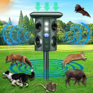 Outdoor Solar Ultrasonic Animal Repeller – Motion Sensor Pest Deterrent