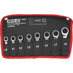 YATO YT-49123 Ratchet Wrench Set – 8 Pieces (Short Handle)